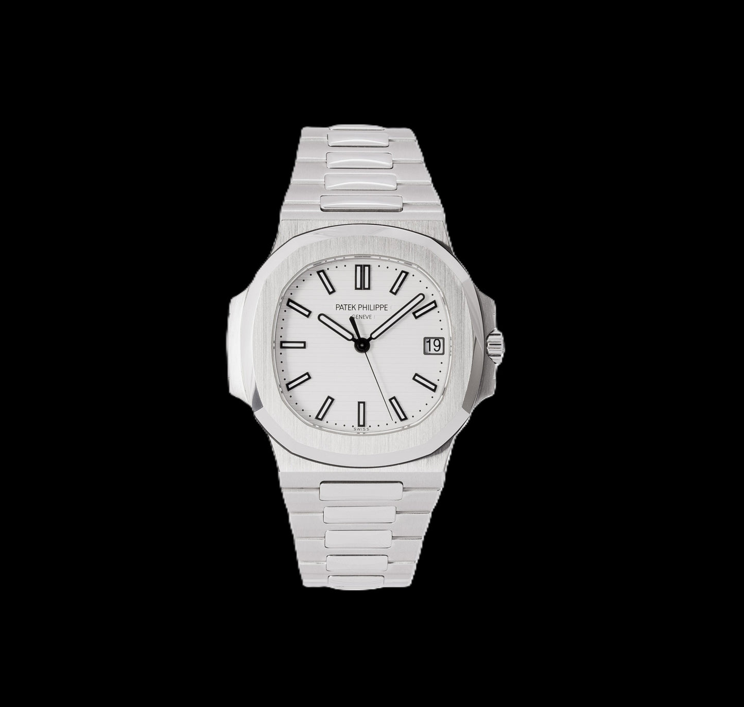 Patek Philippe Nautilus - Silver + White Dial 42mm