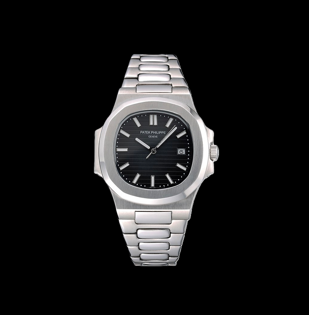 Patek Philippe Nautilus - Silver + Black Dial 42mm