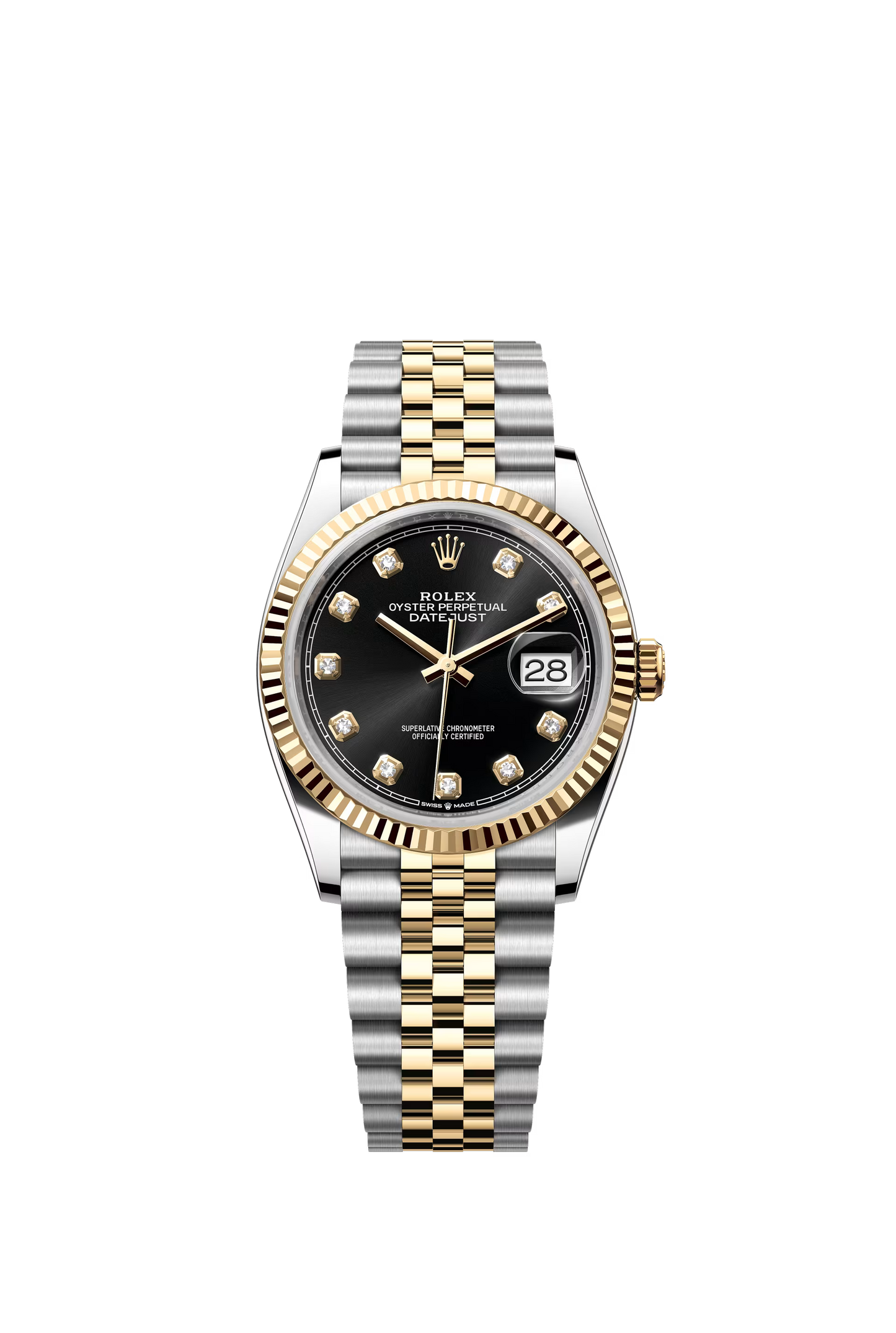 Rolex Datejust Jubilee - Two-Tone + Black Diamond Dial