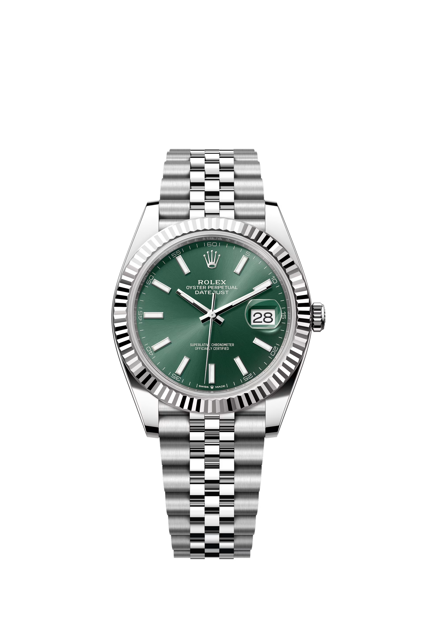 Rolex Datejust Jubilee - Silver + Green Dial