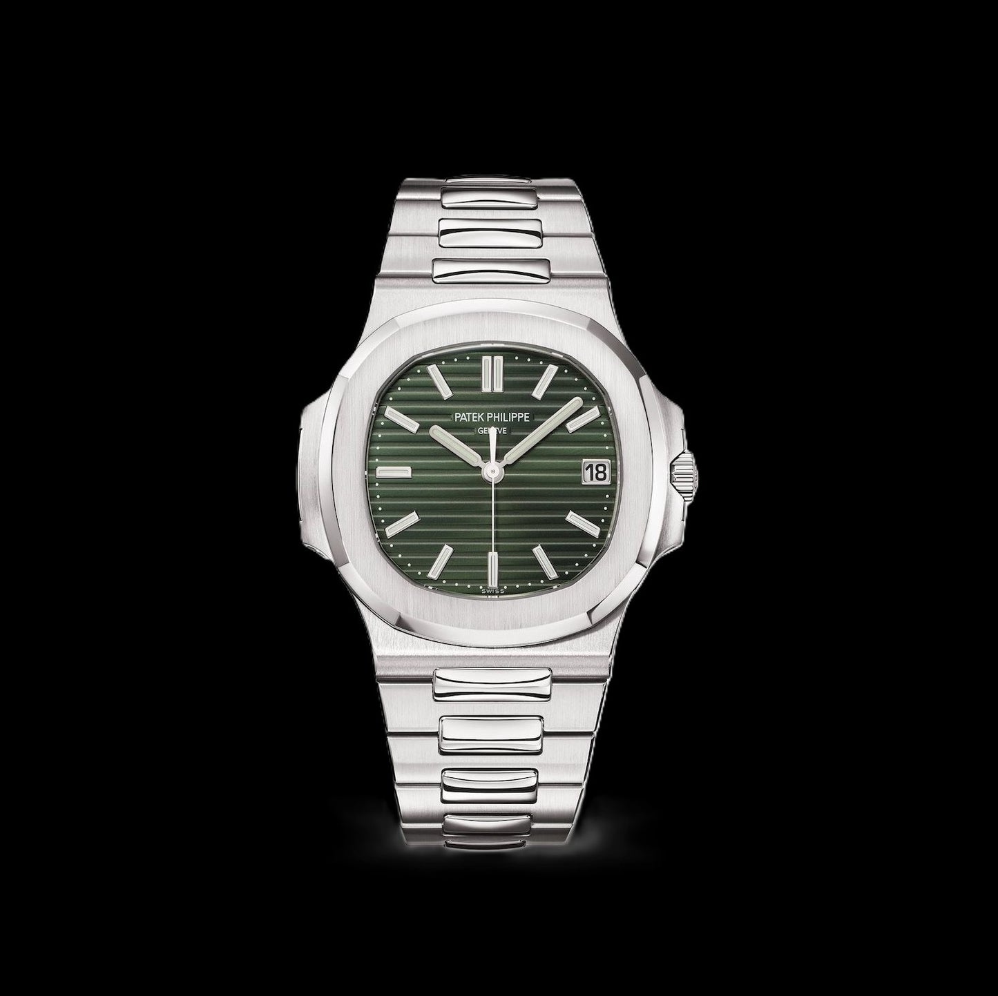 Patek Philippe Nautilus - Silver + Green Dial 42mm