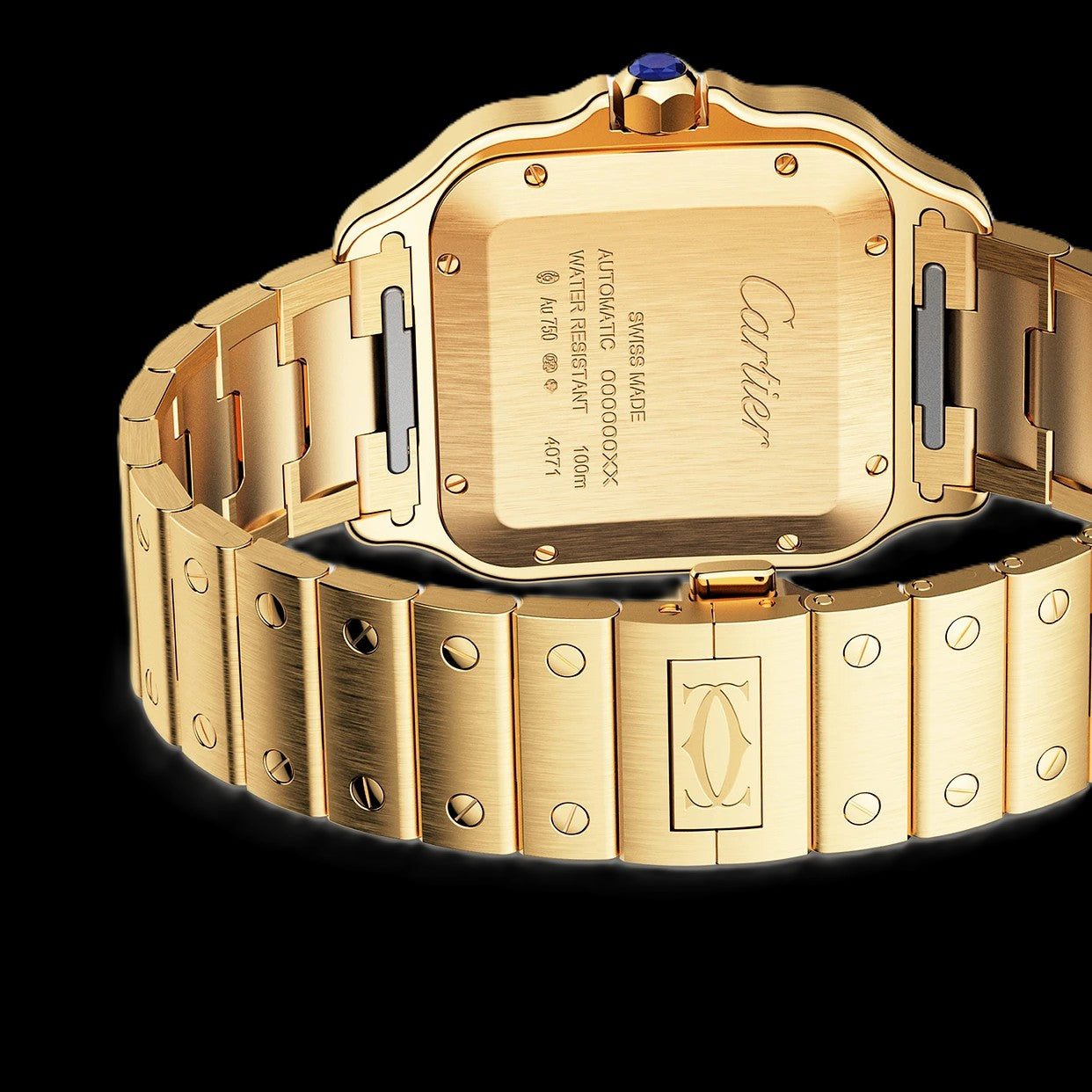 Cartier Santos - Gold + White Dial