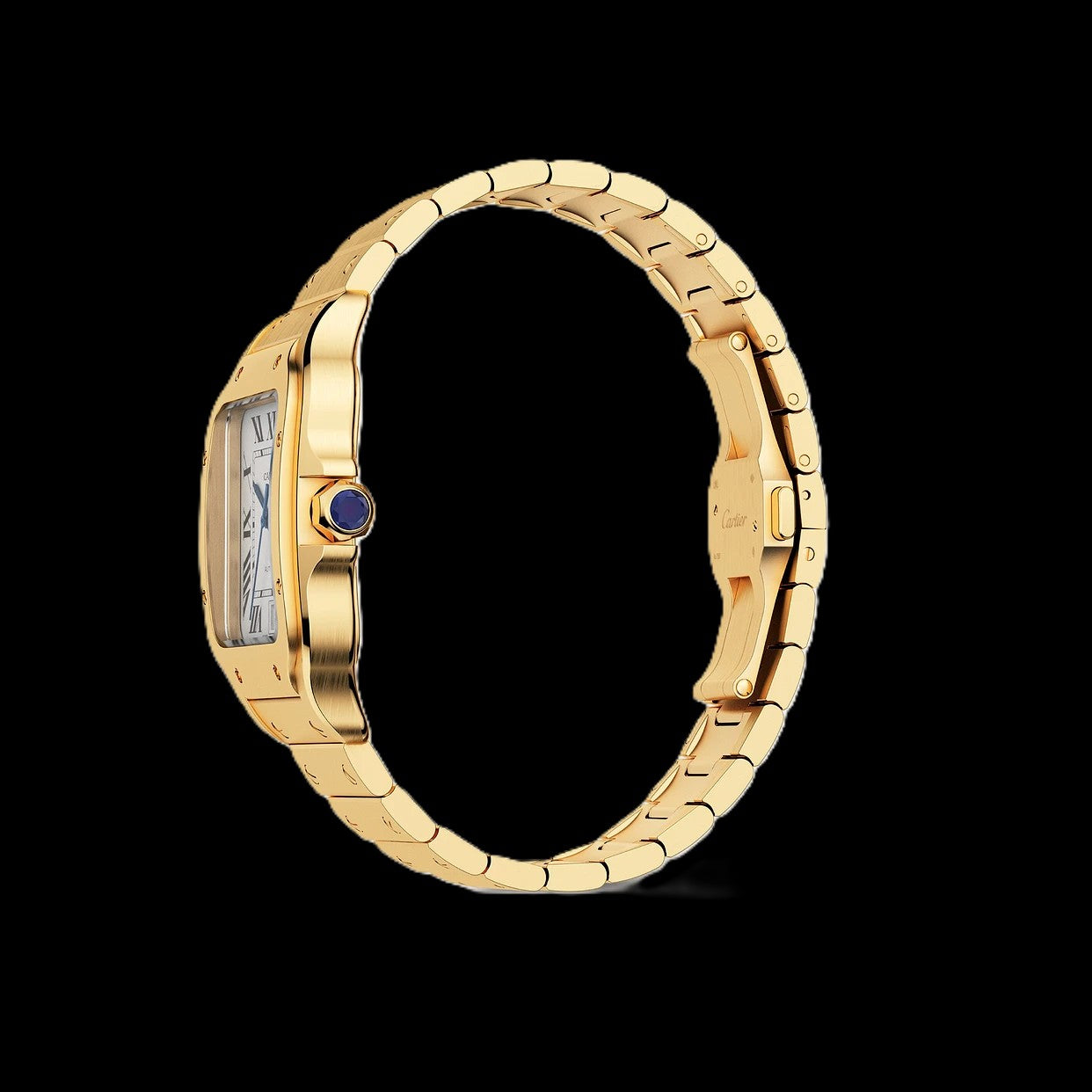Cartier Santos - Gold + White Dial