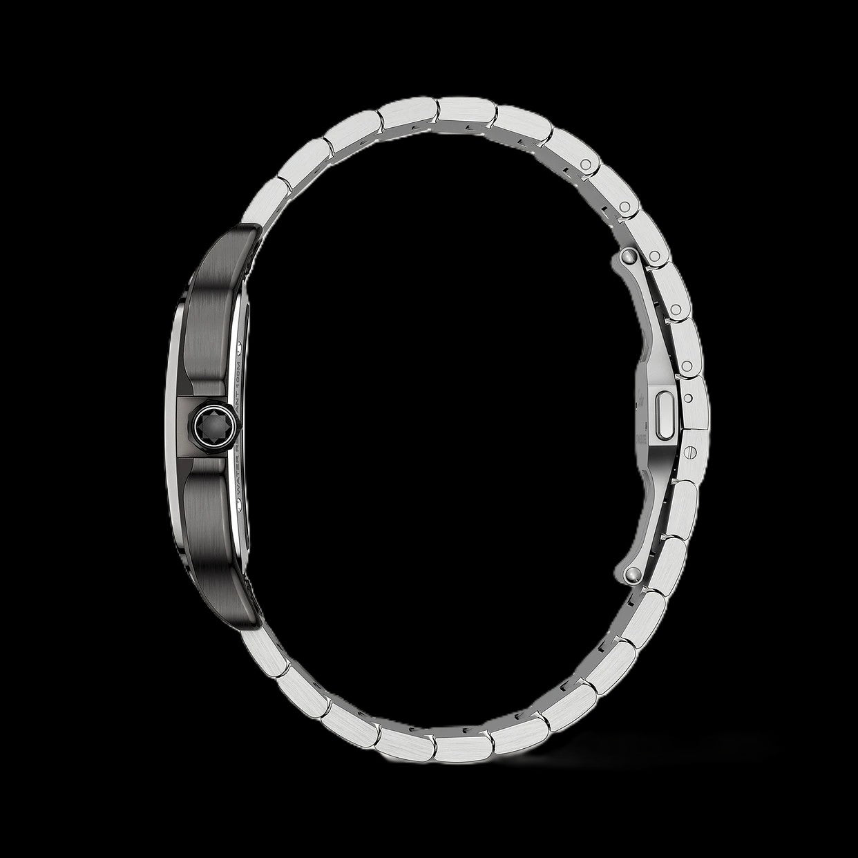 Cartier Santos Skeleton - Silver + Black