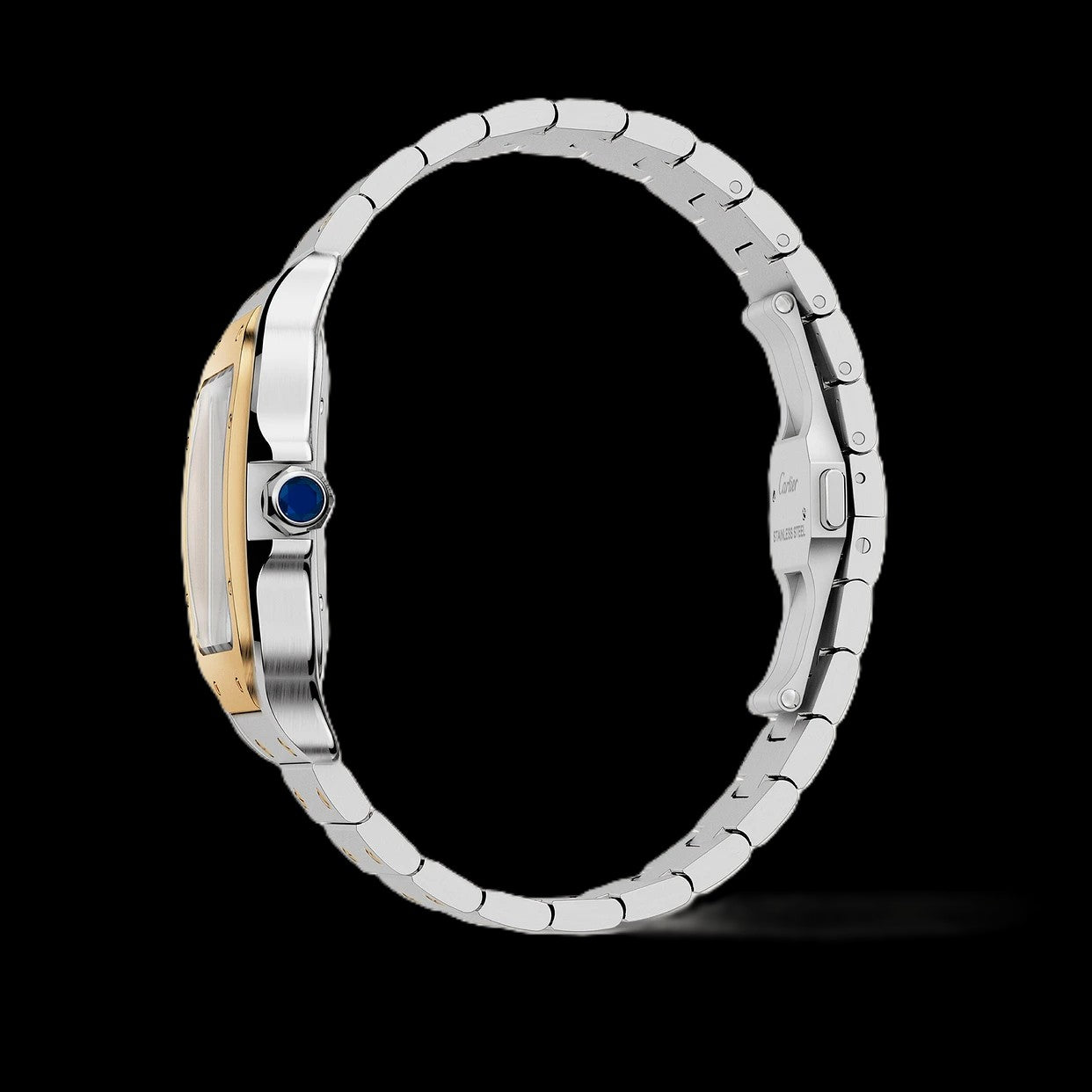 Cartier Santos - Two-Tone Gold + White Dial