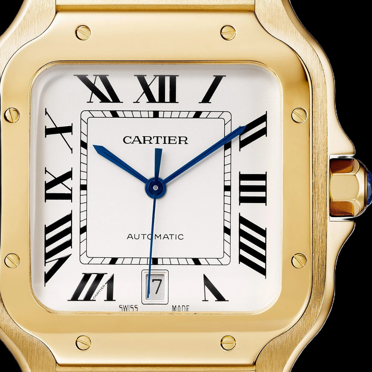 Cartier Santos - Gold + White Dial