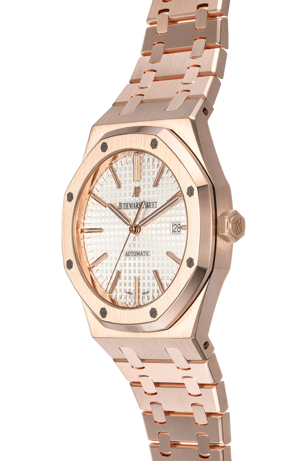 Audemars Piguet Royal Oak - Rose Gold + White Dial (AP)