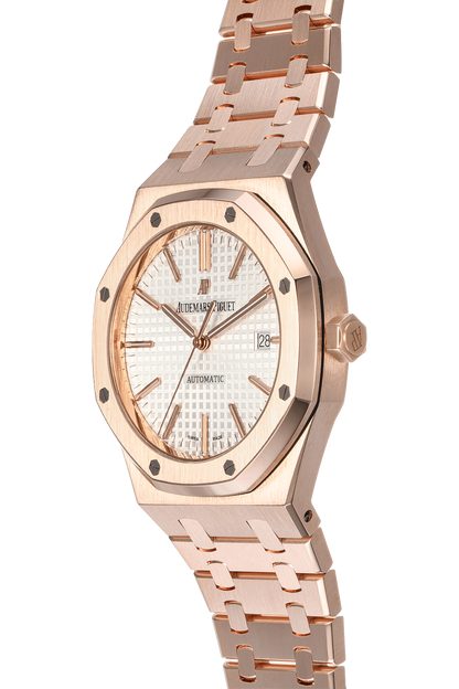 Audemars Piguet Royal Oak - Rose Gold + White Dial (AP)