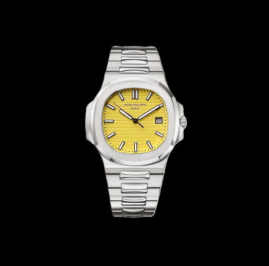 Patek Philippe Nautilus - Silver + Yellow Dial 42mm