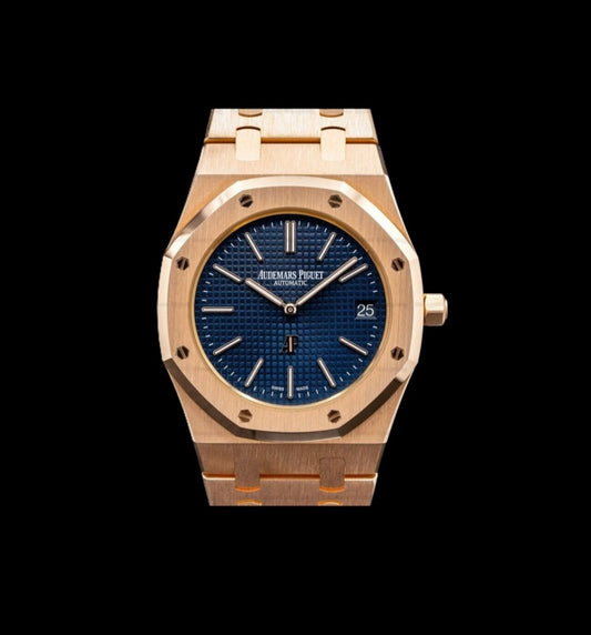 Audemars Piguet Royal Oak - Gold + Blue Dial (AP)