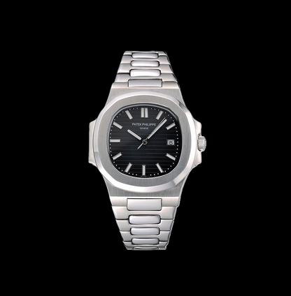 Patek Philippe Nautilus - Silver + Black Dial 42mm