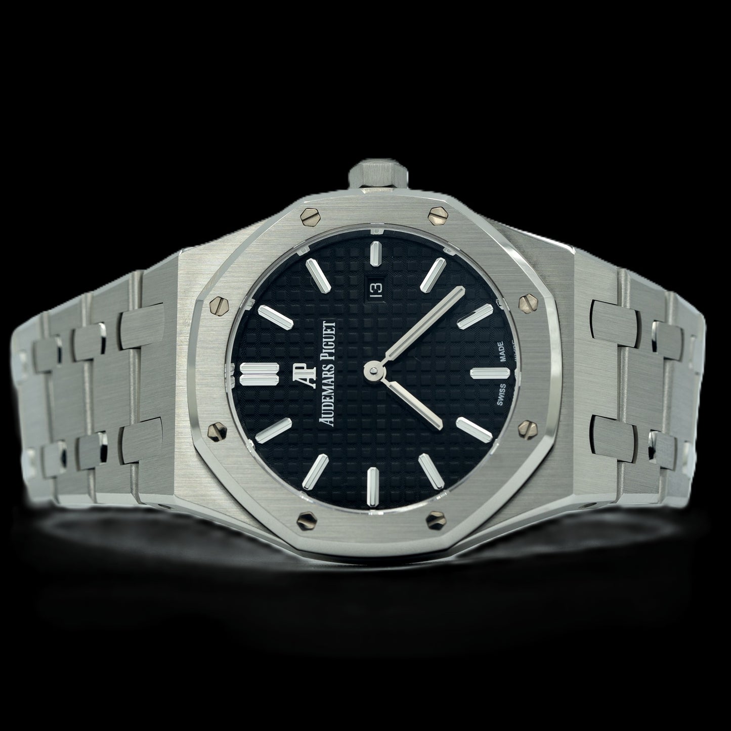 Audemars Piguet Royal Oak - Silver +  Black Dial (AP)
