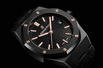 Audemars Piguet Royal Oak - Black + Black Dial (AP)