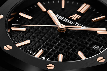 Audemars Piguet Royal Oak - Black + Black Dial (AP)