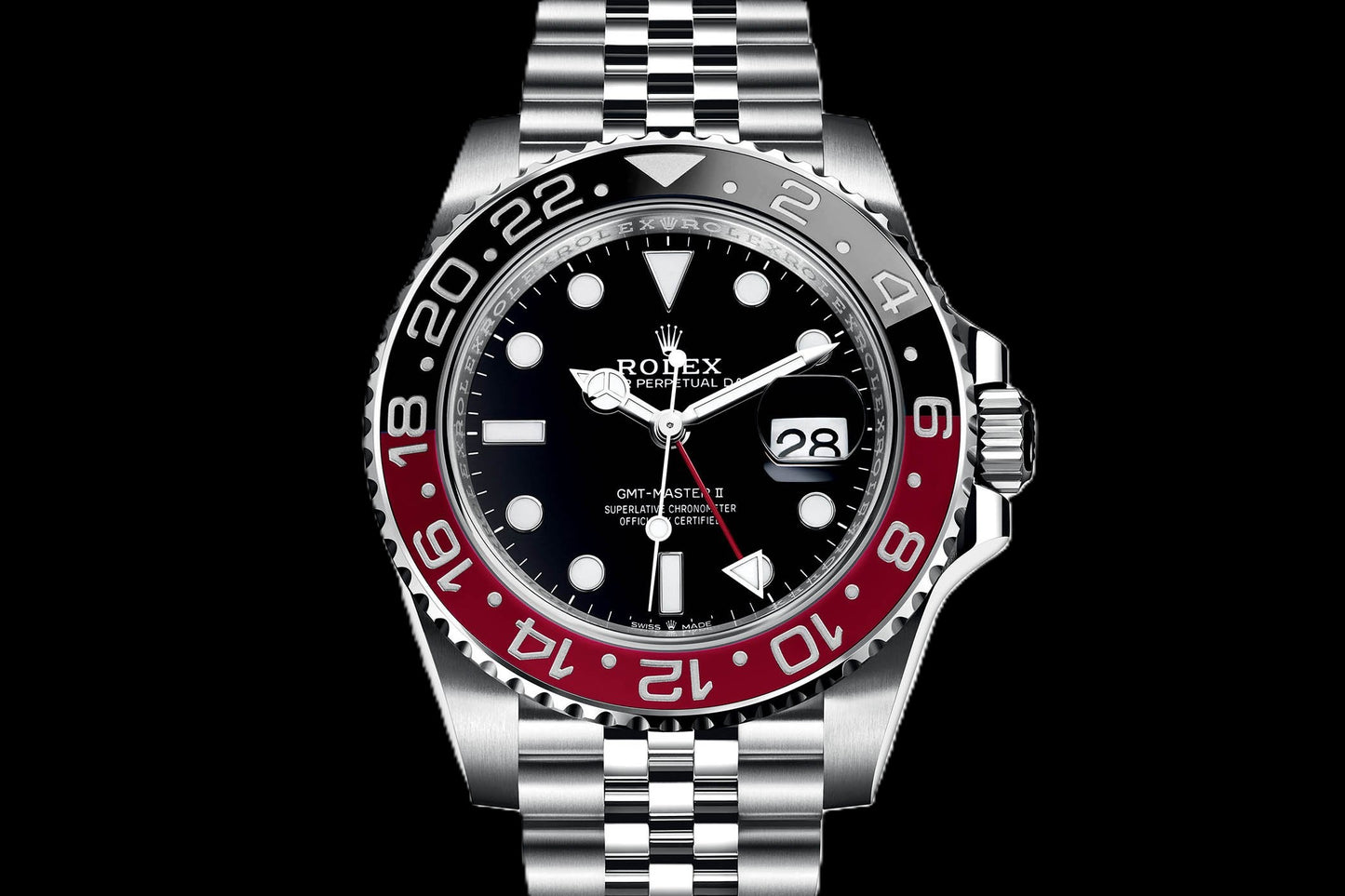 Rolex Submariner - Black + Red Fade + Jubilee Band (Coke)