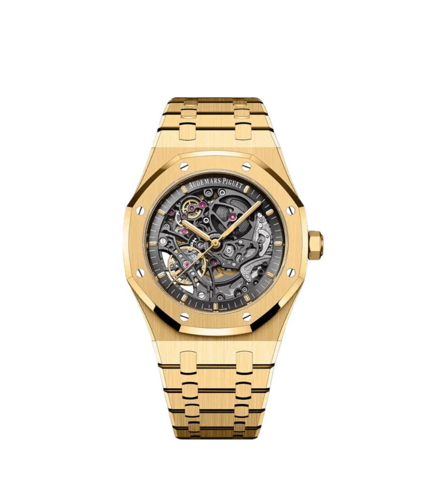 Audemars Piguet Royal Oak Skeleton - Gold + Black (AP)
