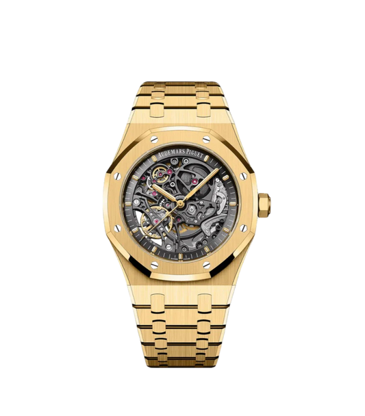 Audemars Piguet Royal Oak Skeleton - Gold + Black (AP)