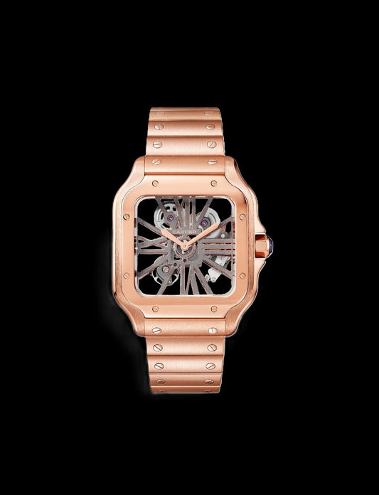 Cartier Santos Skeleton - Rose Gold