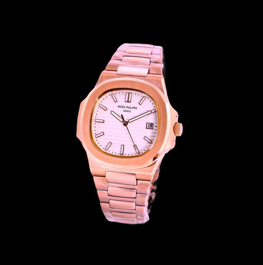 Patek Philippe Nautilus - Rose Gold + White Dial 42mm