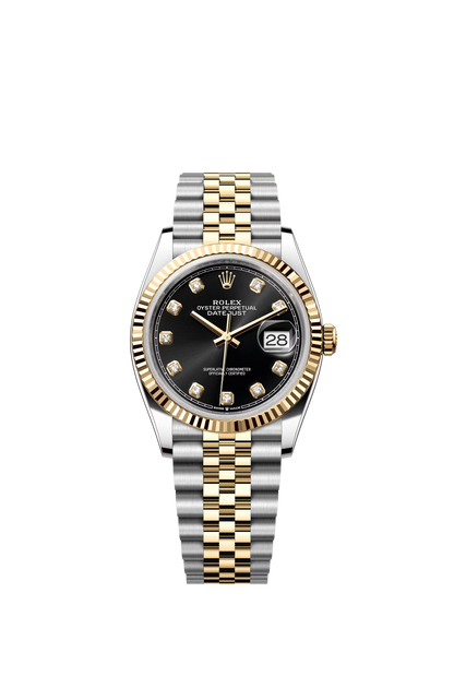 Rolex Datejust Jubilee - Two-Tone + Black Diamond Dial
