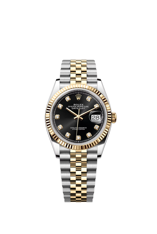 Rolex Datejust Jubilee - Two-Tone + Black Diamond Dial
