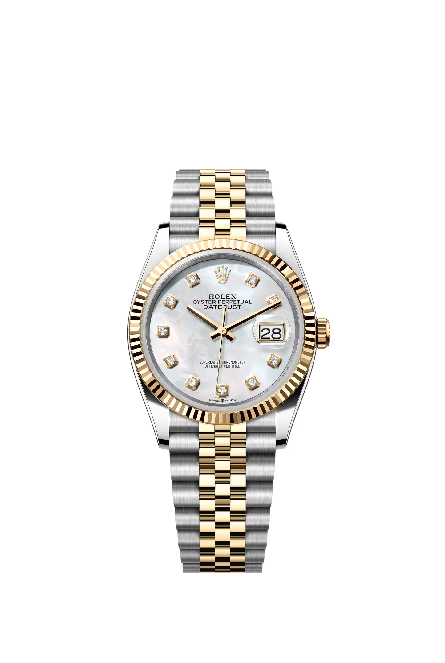 Rolex Datejust Jubilee - Two-Tone + Pearl Diamond Dial
