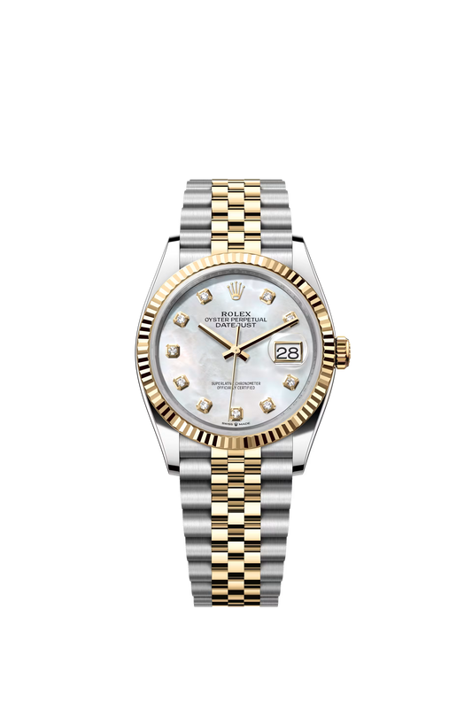 Rolex Datejust Jubilee - Two-Tone + Pearl Diamond Dial