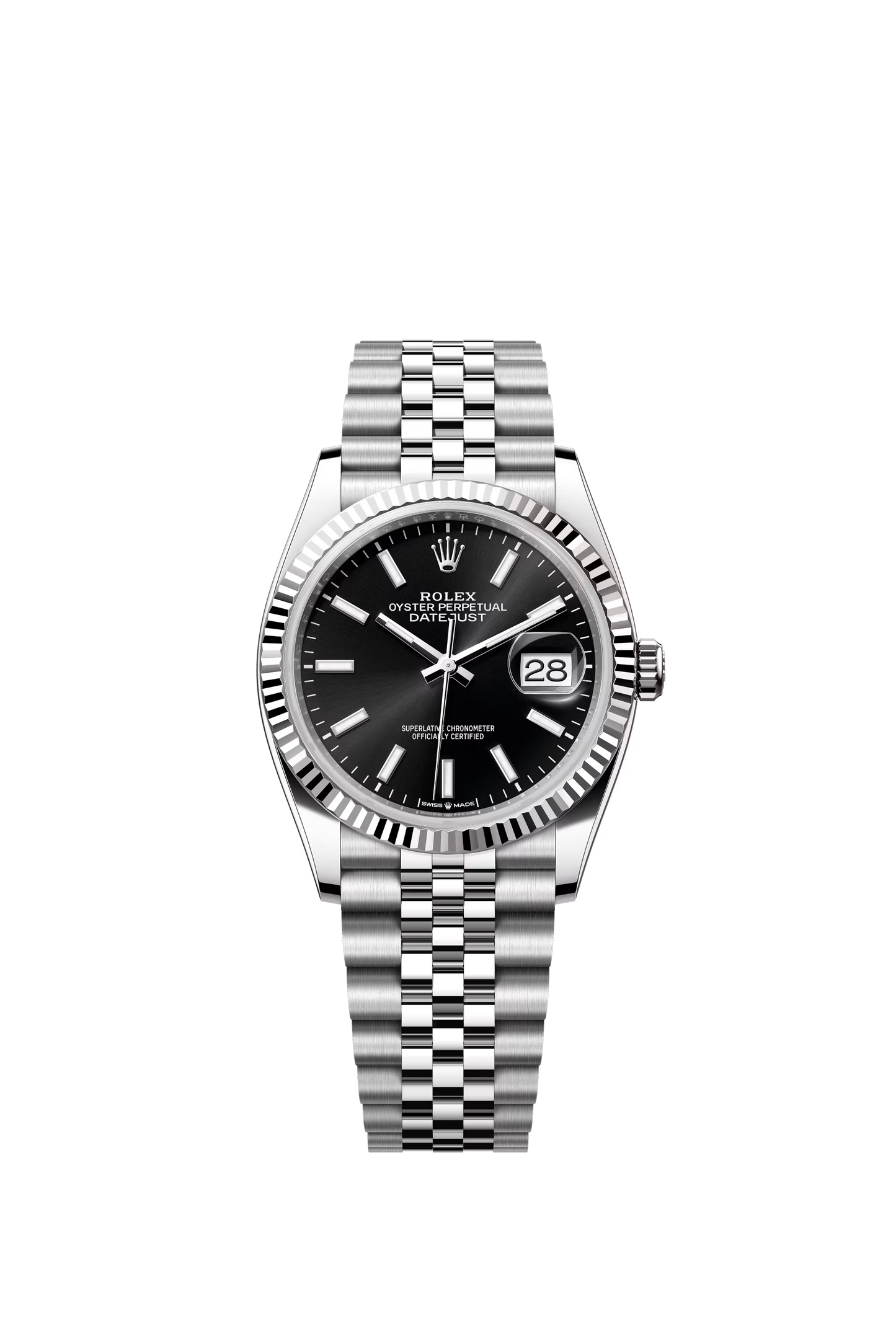 Rolex Datejust Jubilee - Silver + Black Dial