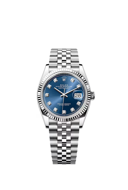 Rolex Datejust Jubilee - Silver + Blue Diamond Dial