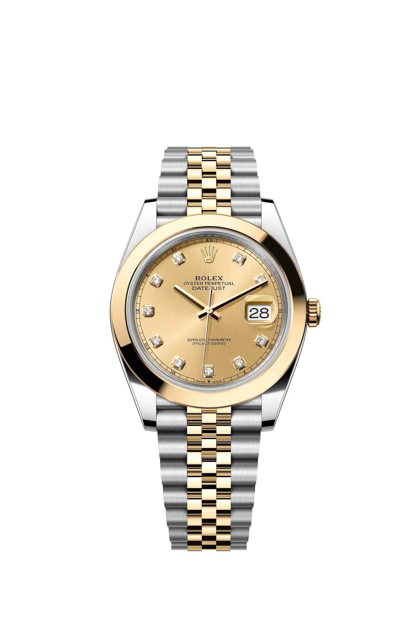 Rolex Datejust Jubilee - Two-Tone + Gold Diamond Smooth Dial