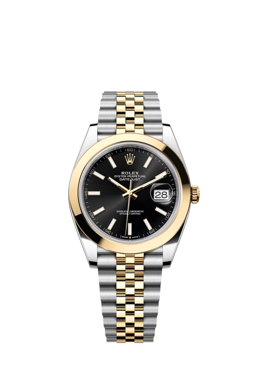Rolex Datejust Jubilee - Two-Tone + Black Smooth Dial