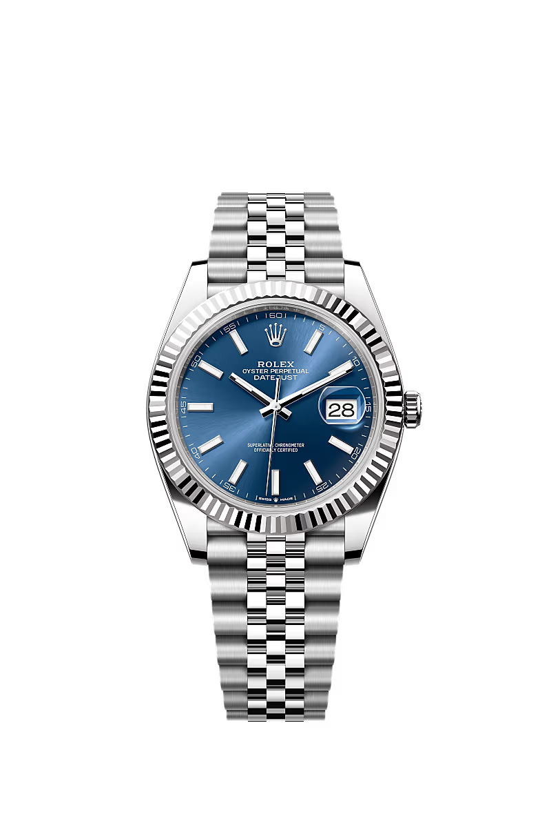 Rolex Datejust Jubilee - Silver + Blue Dial