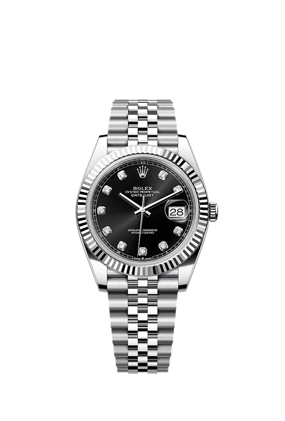 Rolex Datejust Jubilee - Silver + Black Diamond Dial