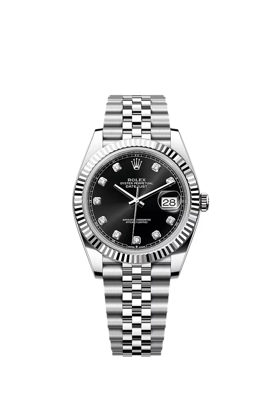 Rolex Datejust Jubilee - Silver + Black Diamond Dial