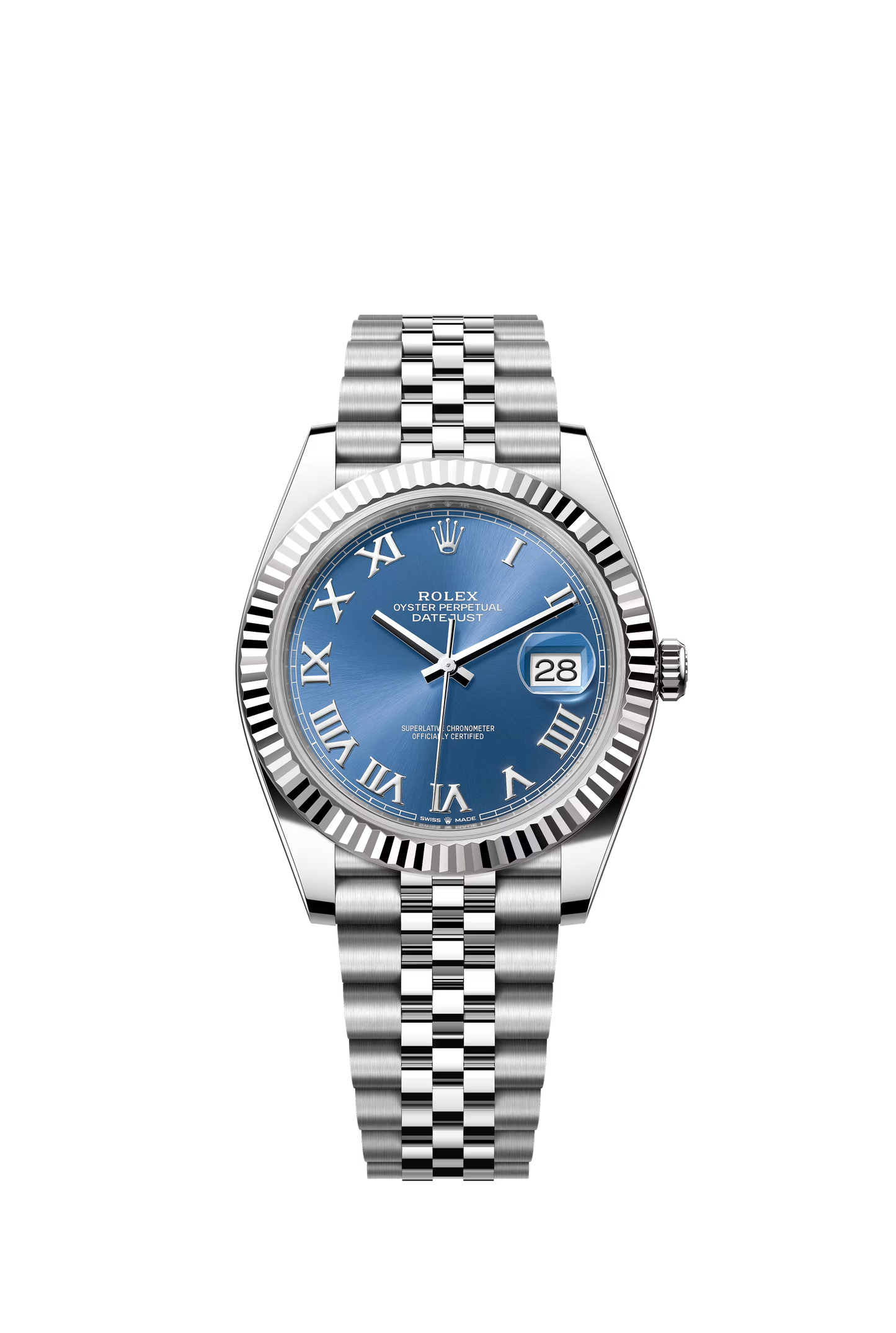 Rolex Datejust Jubilee - Silver + Blue XII Dial