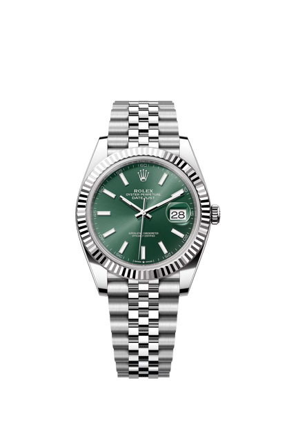 Rolex Datejust Jubilee - Silver + Green Dial