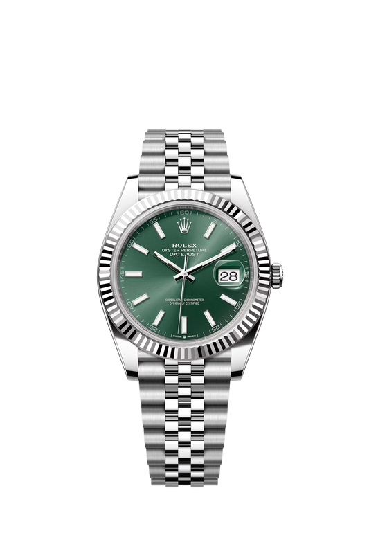Rolex Datejust Jubilee - Silver + Green Dial