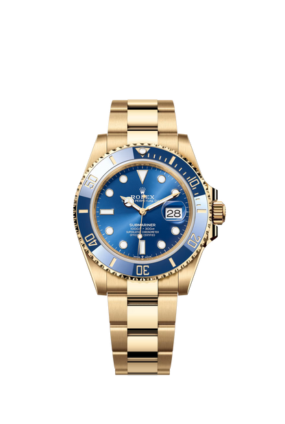Rolex Submariner - Gold + Blue Dial