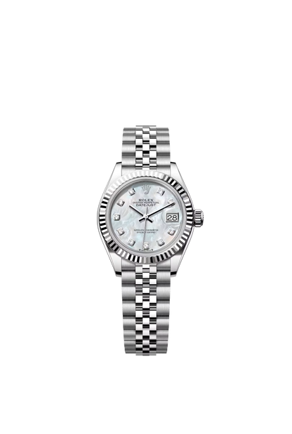 Rolex Datejust Jubilee - Silver + White Pearl Diamond Dial