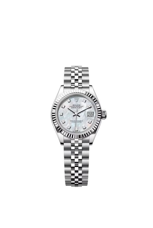 Rolex Datejust Jubilee - Silver + White Pearl Diamond Dial
