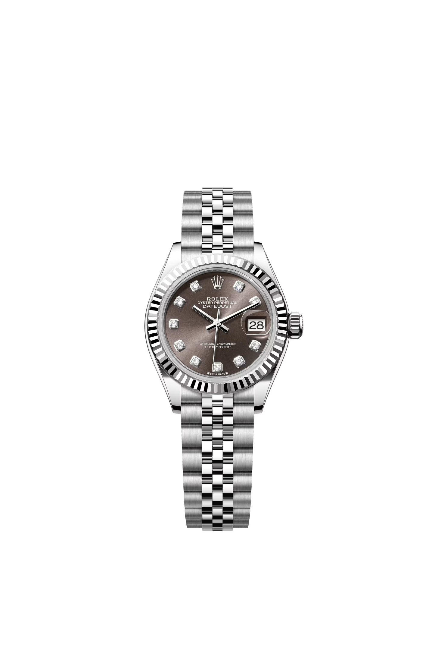 Rolex Datejust Jubilee - Silver + Chocolate Diamond Dial