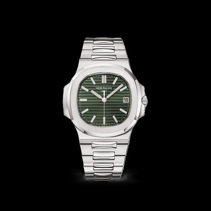 Patek Philippe Nautilus - Silver + Green Dial 42mm