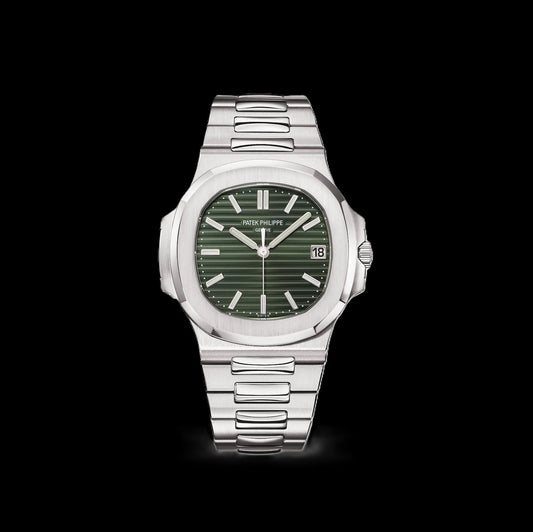 Patek Philippe Nautilus - Silver + Green Dial 42mm