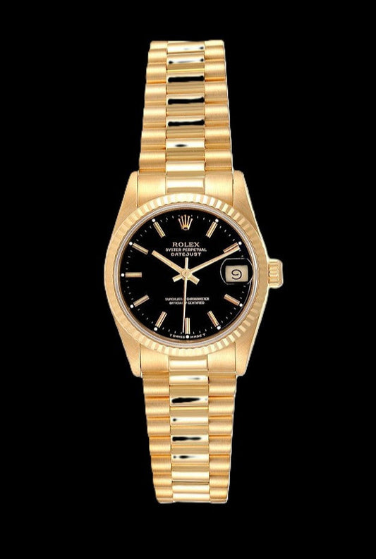 Rolex Datejust Jubilee - Yellow Gold + Black Dial