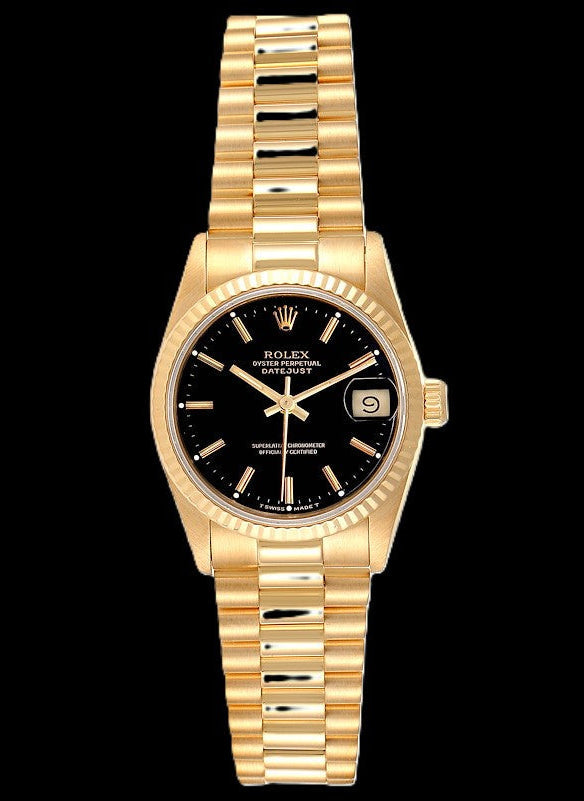 Rolex Datejust Jubilee - Yellow Gold + Black Dial