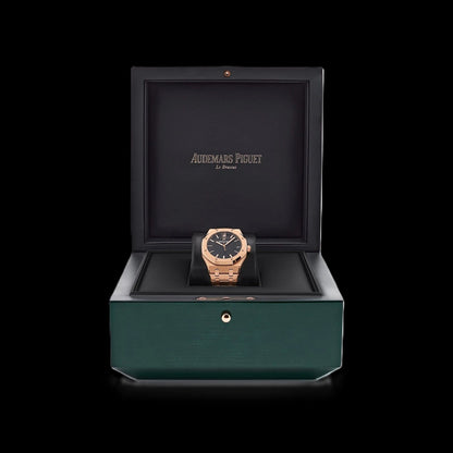 Audemars Piguet Royal Oak - Rose Gold + Black (AP)