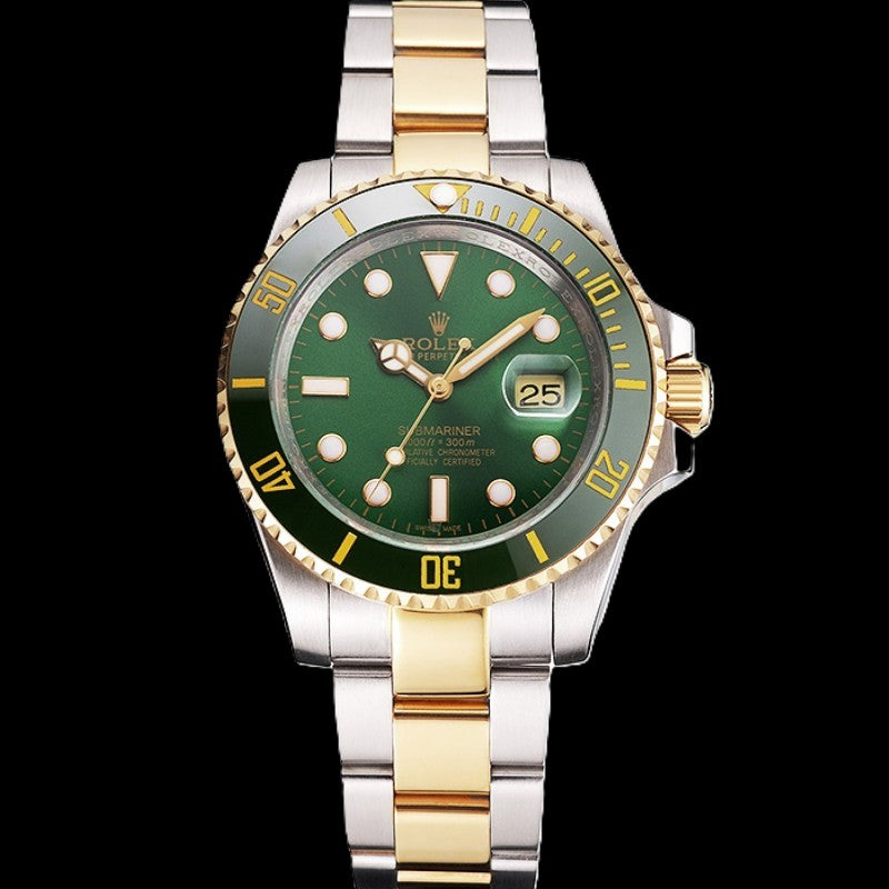 Rolex Submariner - Gold Two-Tone + Green Dial