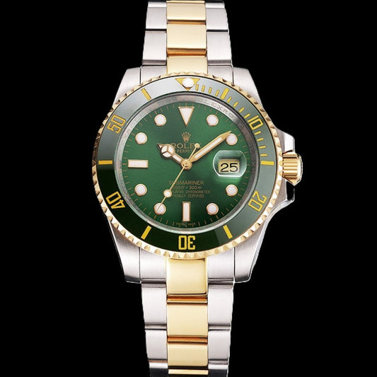 Rolex Submariner - Gold Two-Tone + Green Dial