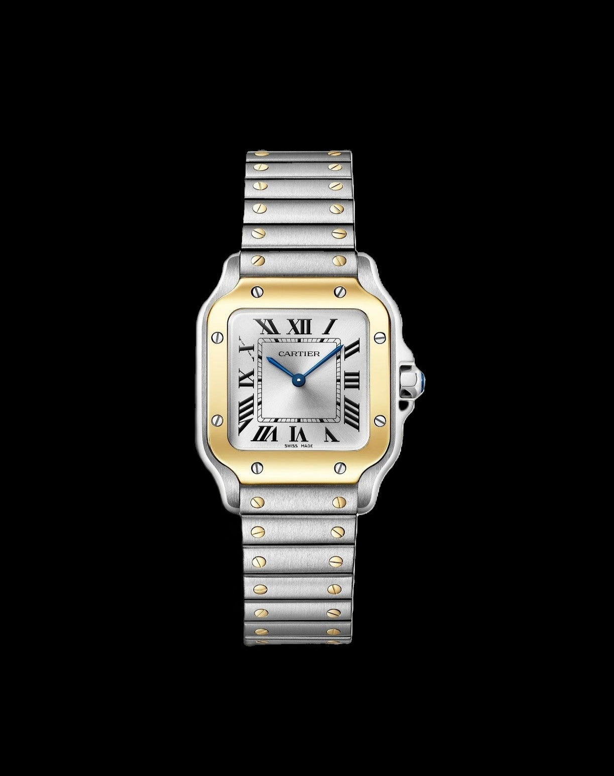 Cartier Santos - Two-Tone Gold + White Dial