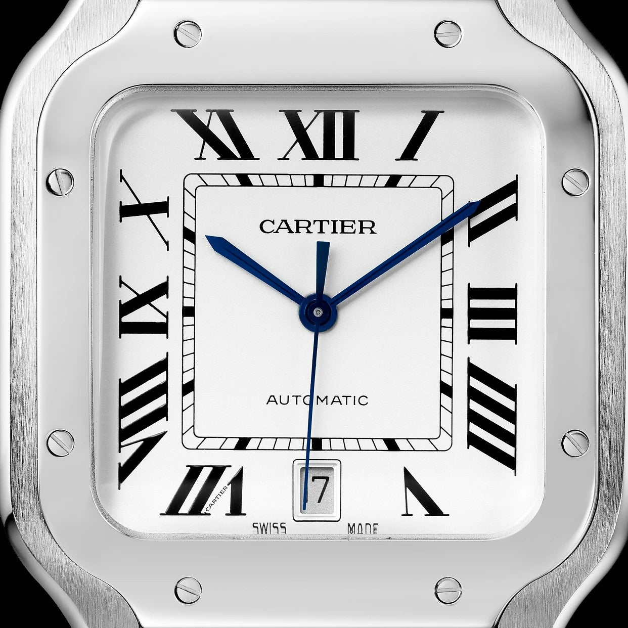 Cartier Santos - Silver + White Dial
